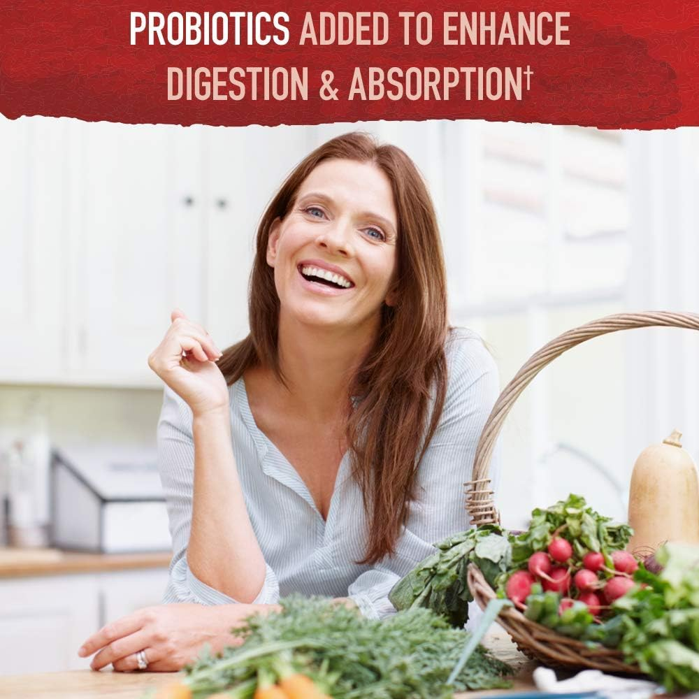 Adult Probiotic Tablets Organic Fermented Ginger Ashwagandha Root Extract Herbal Supplements for Digestion Mood Energy